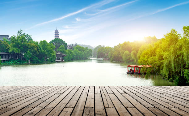 Slender West Lake is a famous scenic spot in China, Yangzhou, China.