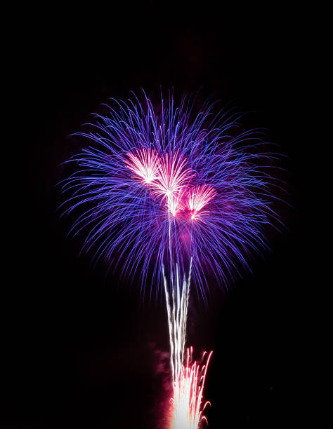 istock Fireworks on black background, Fireworks, Color on fireworks 1037317586