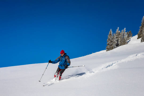 istock Extreme skier in powder snow -  Alps 1037335456