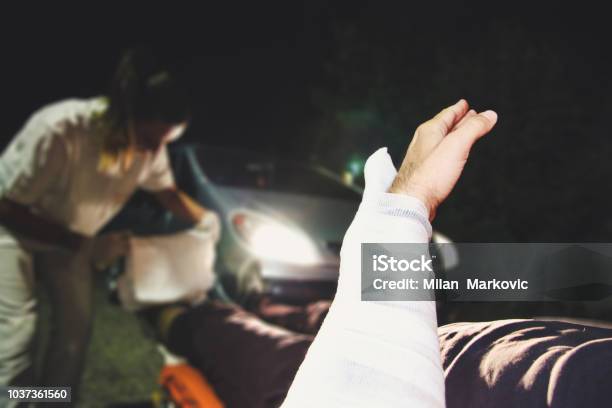Paramedic Team Stock Photo - Download Image Now - A Helping Hand, Accidents and Disasters, Adult