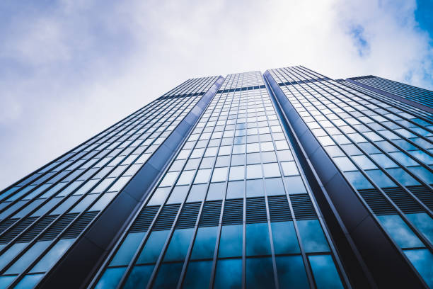 Office buildings. Abstract fragment of modern