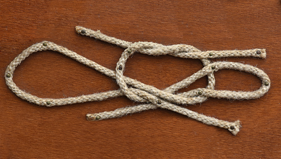 Cross knot with slipstek, Sailor's knot