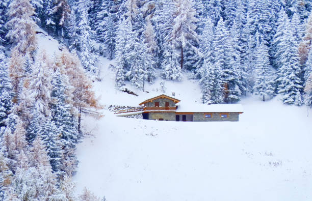 Mount Pila with snow at Aosta Valley, Italy, European Alps Mount Pila with snow at Aosta Valley, Italy, European Alps pila stock pictures, royalty-free photos & images