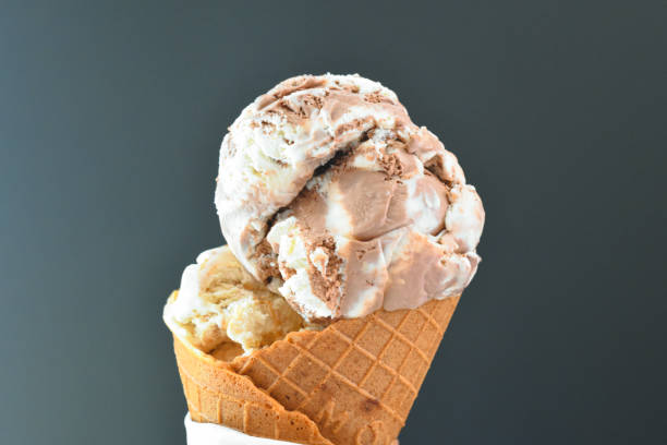 istock Two scopes of ice cream 1037397104