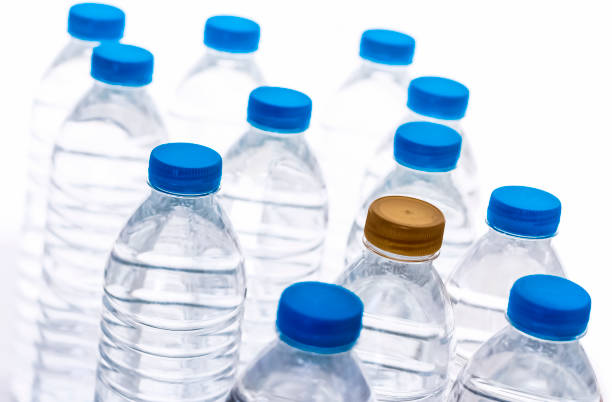 istock Plastic water bottles, water bottle-blonde and blue separated clearly. 1037400334
