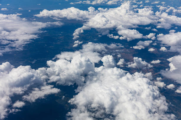 istock Cloudscape background. View out of an airplane window. 1037404552