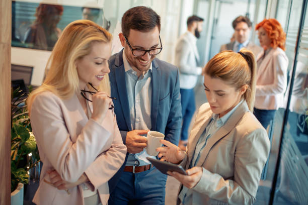 istock Successful business people in modern office 1037476548