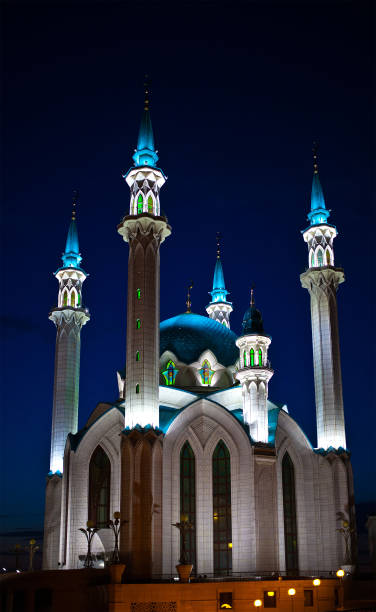 istock mosque Qol Sharif in Kazan with night illumination 1037477536