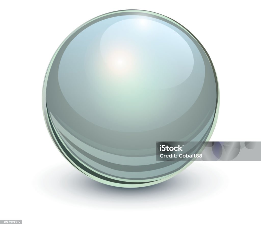 Glass Sphere Vector Glass Sphere Grey Stock Illustration - Download Image Now - Art, Bubble ...