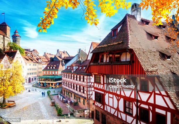 Old Town Of Nuremberg Germany Stock Photo - Download Image Now - Nuremberg, Autumn, Germany