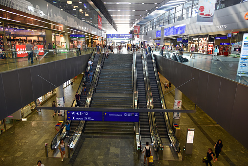 The Hauptbahnhof Wien is the largest railway stationin vienna. The new Wien Hauptbahnhof was opened on 10 October 2014.