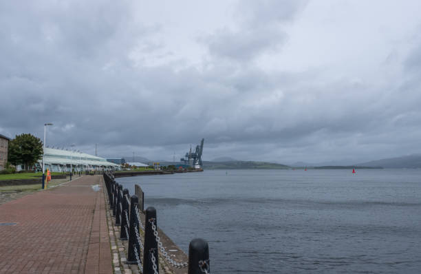 istock Looking West To Ocean Terminal and Greenock Docks Scotland 1037549338
