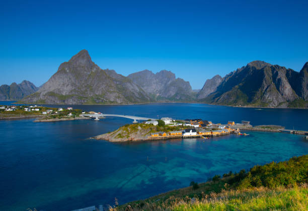 Panoramic view of Reine, Lofoten, Norway