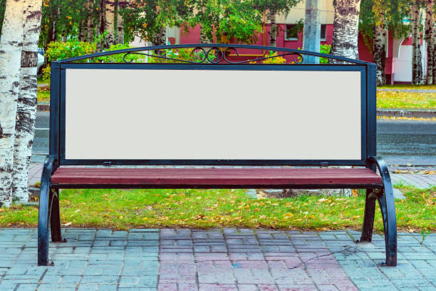istock Billboard with blank white copy space for text message or content, mock up banner 1037558058