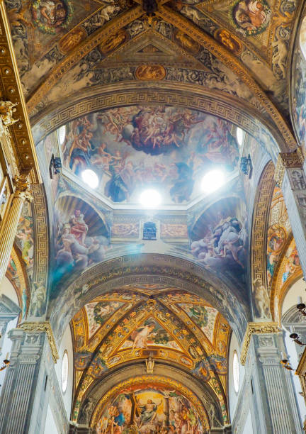 istock frescoes in the church 1037558296