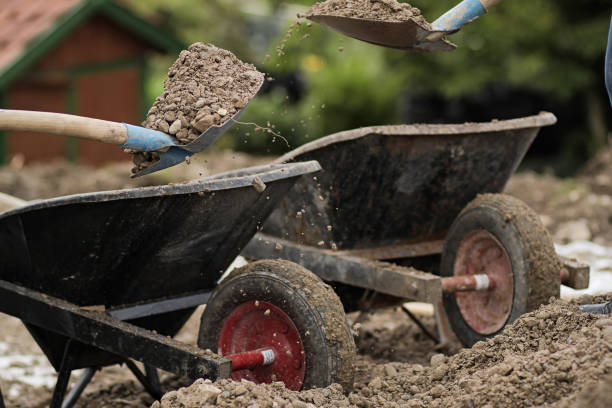 istock Gravel taking away by shovel 1037578282