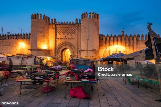 Night Market In The Medina At Fez Stock Photo - Download Image Now - Meknes, Morocco, Fez - Morocco