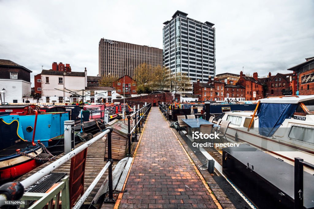 Birmingham, UK - City view from Gas Street Basin. City view from Gas Street Basin.
Birmingham, UK Birmingham - England Stock Photo