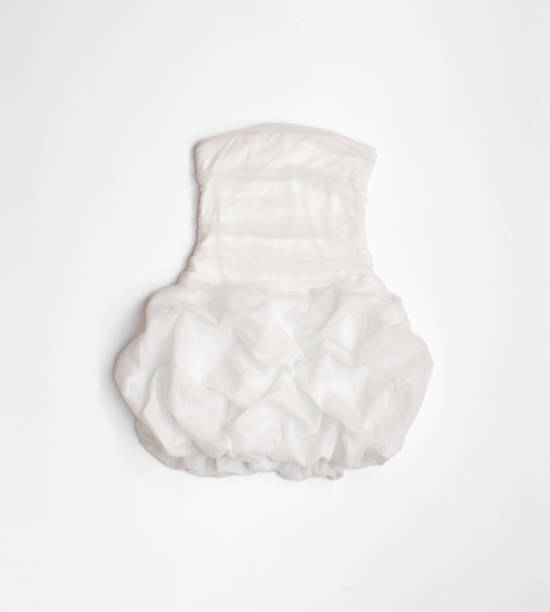 istock white wedding dress on a white background 1037609714