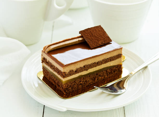 istock A piece of delicious chocolate cake. 1037643934