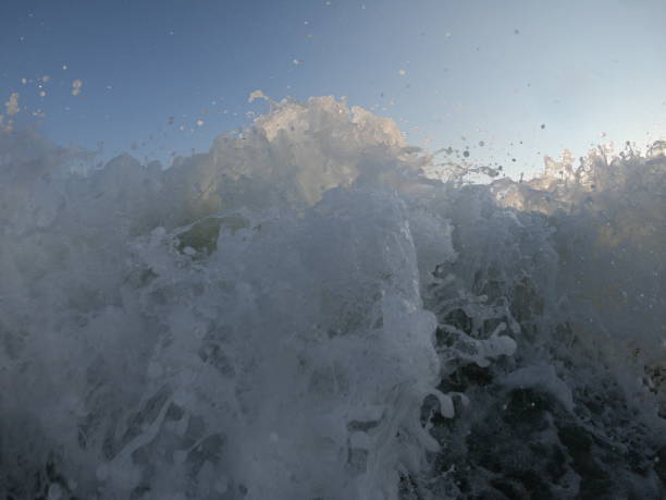 istock Close-up view of wave by sunset 1037656018