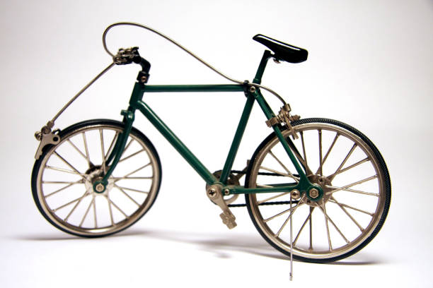 istock Green toy bike 1037656498