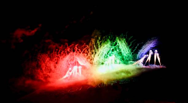 istock Fantastic Color Fire Festival 1037667046