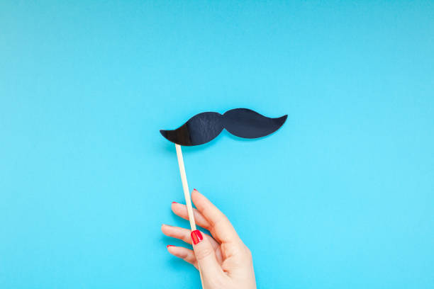 istock Paper moustaches for men fathers dad concept 1037670036