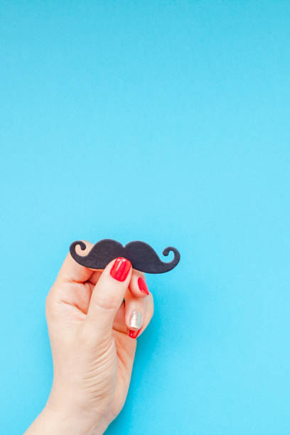 istock Paper moustaches for men fathers dad concept 1037670120
