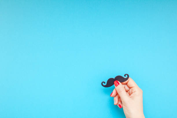 istock Paper moustaches for men fathers dad concept 1037670344