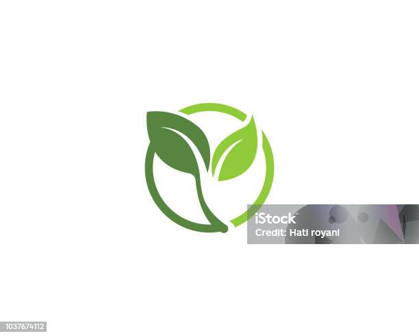 Foglia Andare Verde Natura Logo - Immagini vettoriali stock e altre immagini di Icona - Icona, Risorse sostenibili, Foglia