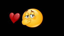 Blowing Kiss Male Emoticon Animation Stock Video - Download Video Clip Now  - Animation - Moving Image, Cartoon, Emoticon - iStock