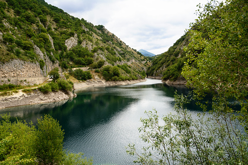 Lake of San Domenico in the Gorges of Sagittarius (Italy)