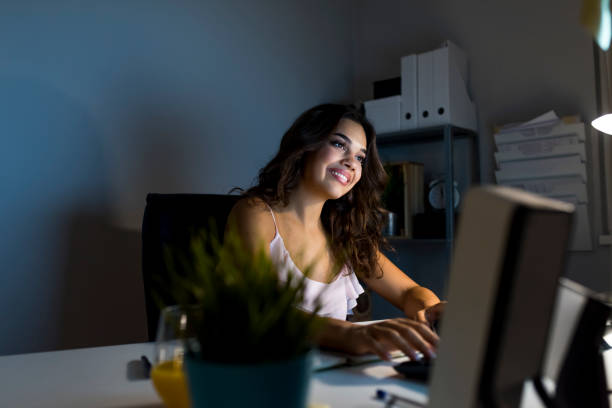 istock The girl gets an idea and smiles 1037699012