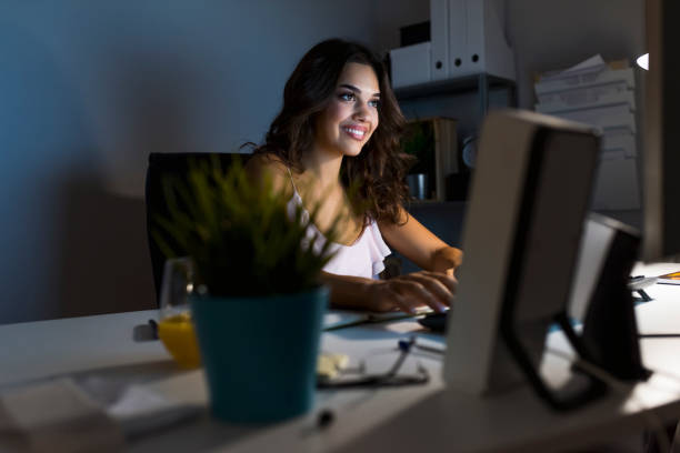 istock The girl gets an idea and smiles 1037699332