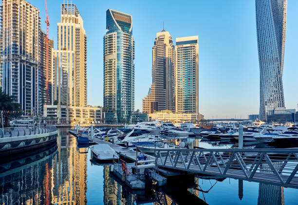 istock Dubai marina skyline in United Arab Emirates 1037719090