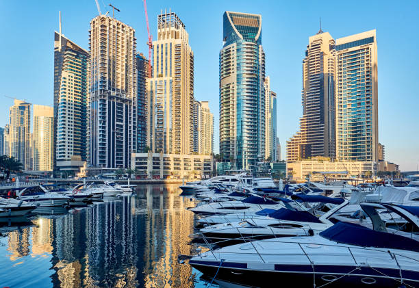 istock Dubai marina skyline in United Arab Emirates 1037719092