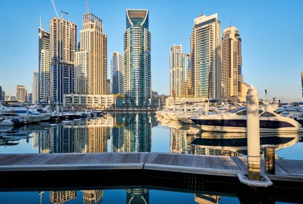 istock Dubai marina skyline in United Arab Emirates 1037719102