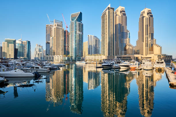 istock Dubai marina skyline in United Arab Emirates 1037719116