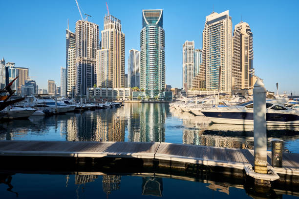 istock Dubai marina skyline in United Arab Emirates 1037719120