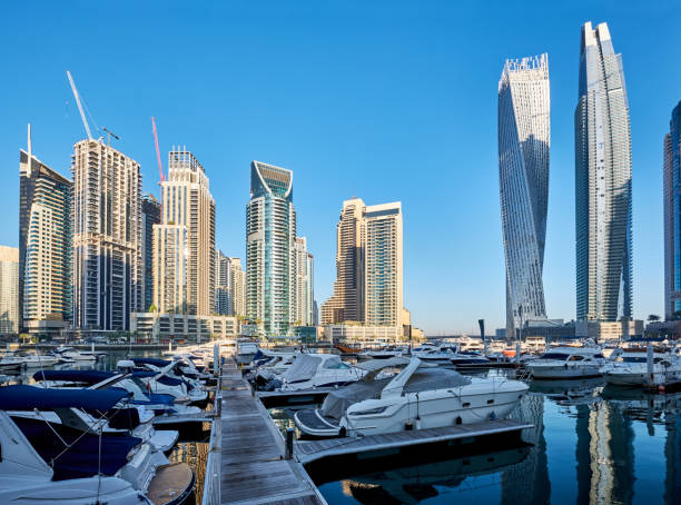 istock Dubai marina skyline in United Arab Emirates 1037719124