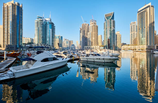 istock Dubai marina skyline in United Arab Emirates 1037719152