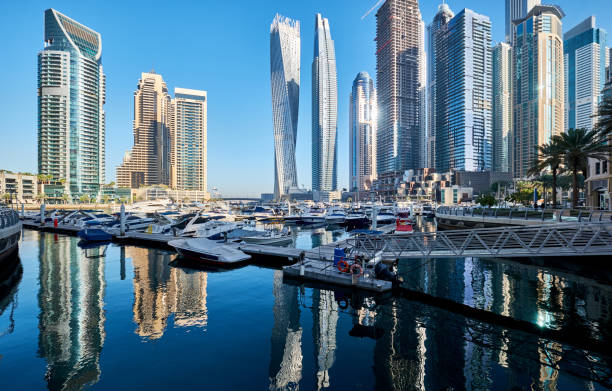 istock Dubai marina skyline in United Arab Emirates 1037719158