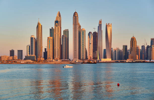 istock Dubai marina skyline in United Arab Emirates 1037719188
