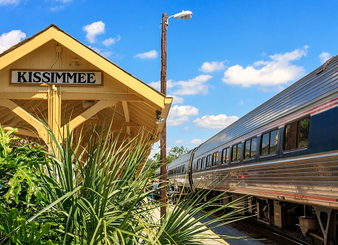 Boarding the Train at Kissimmee station for a trip south.