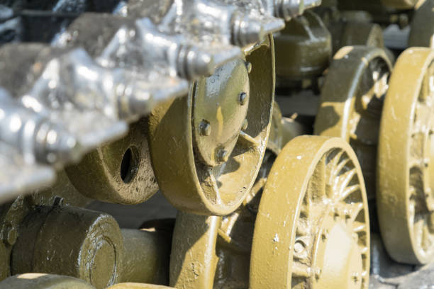 istock Photo caterpillar tank during the second world war. 1037735602