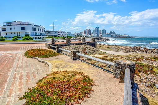 Punta del Este is a city and resort on the Atlantic Coast in the Maldonado Department of southeastern Uruguay.