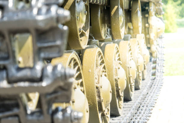 istock Photo caterpillar tank during the second world war. 1037742862
