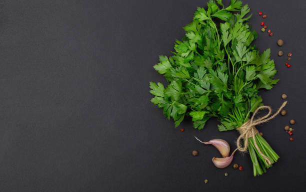 istock Bunches of fresh parsley 1037746516