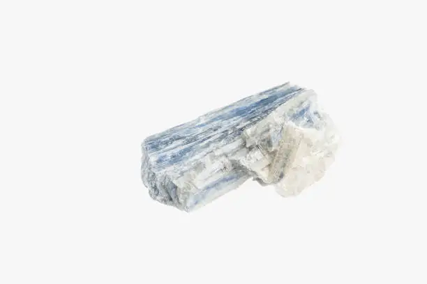 Kyanite blue silicate mineral isolated
